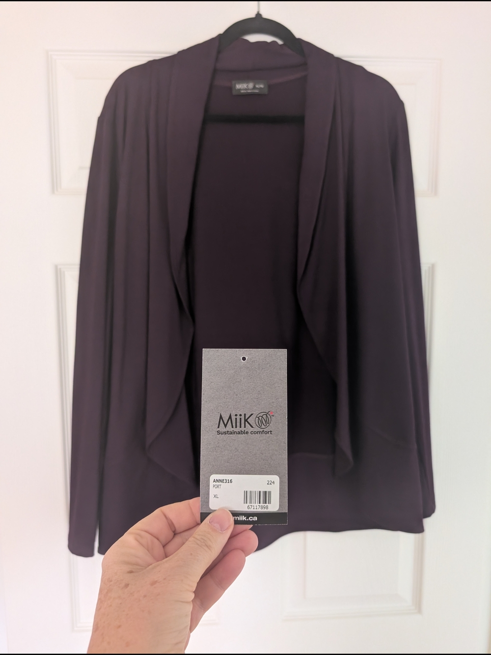 Aubergine Soft Stretchy Women's Blazer - Picture 5 of 5